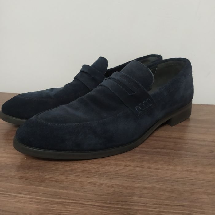Чоловічі туфлі, лофери замшеві