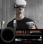 Кабель Oculus Link USB - Type-C 6м для Oculus Quest 1-3, Pico 4
