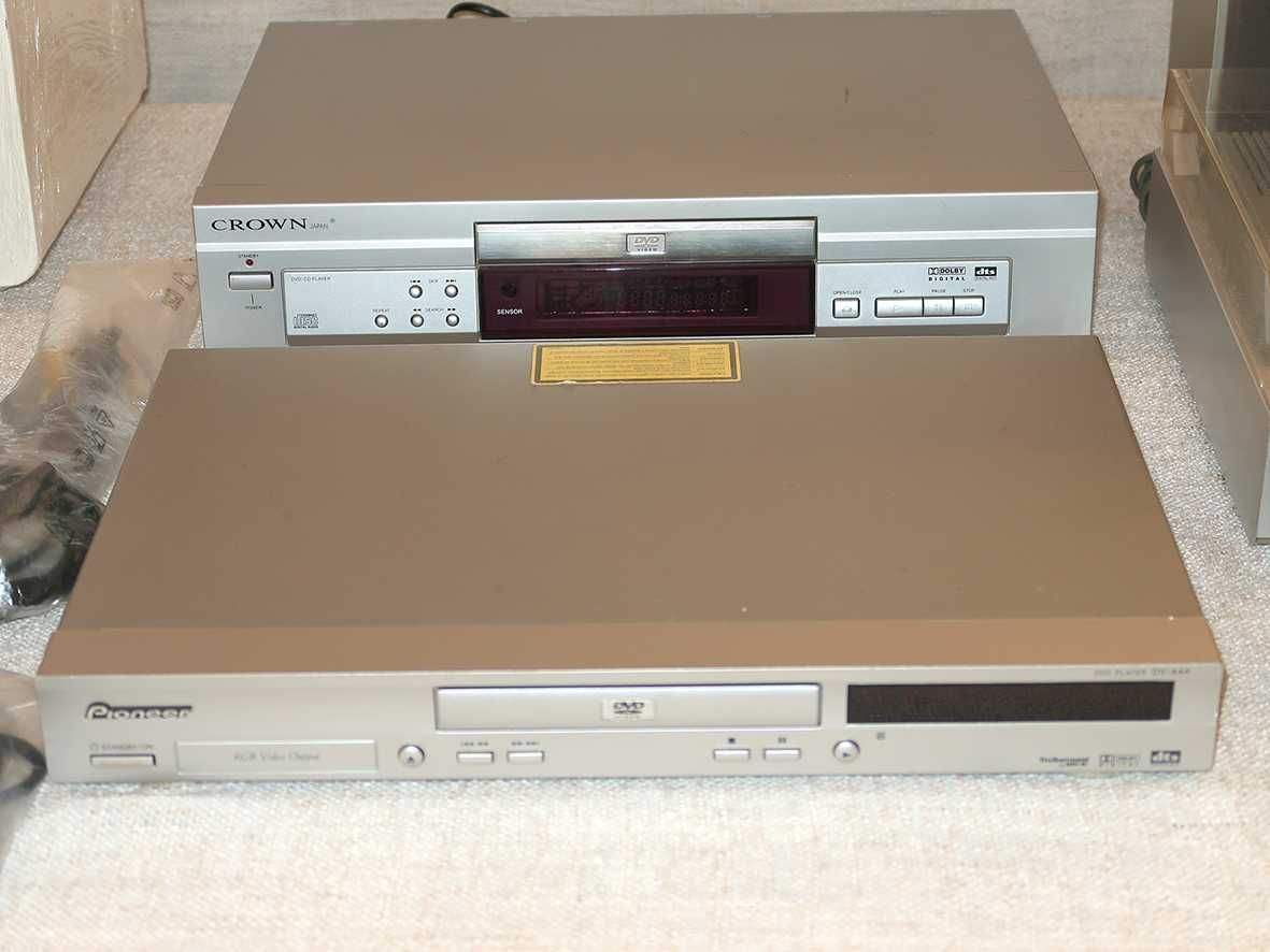 Material áudio e vídeo DVD VCR Gira Discos