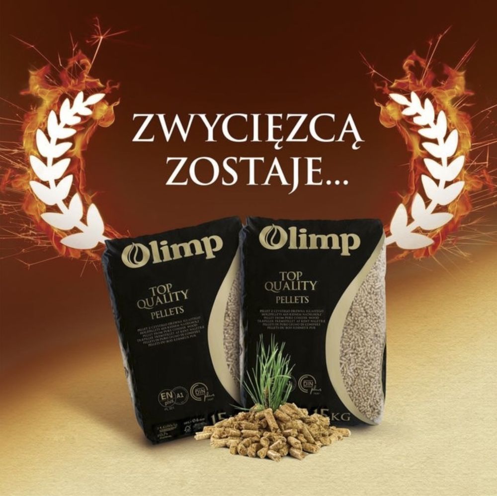 Pellet Olimp Certyfikat DINPlus ENplus-A1 6mm 15kg lava