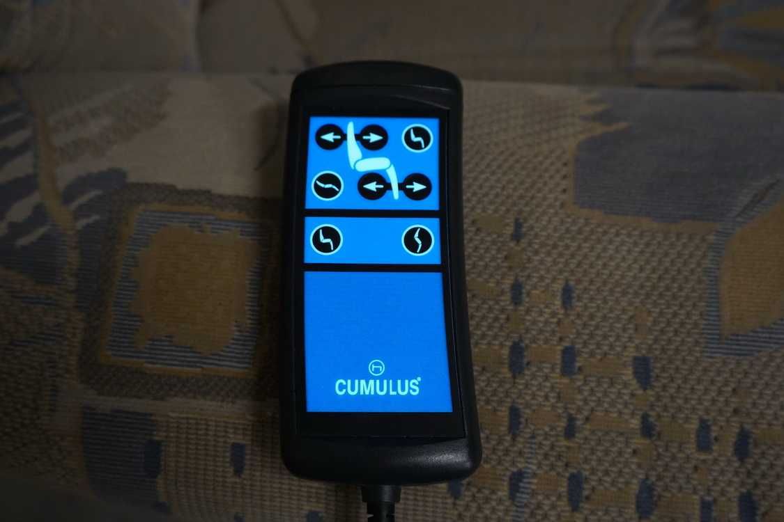 Fotel elektryczny materiałowy funkcja pomocy wstawania HIMOLLA (w-931)