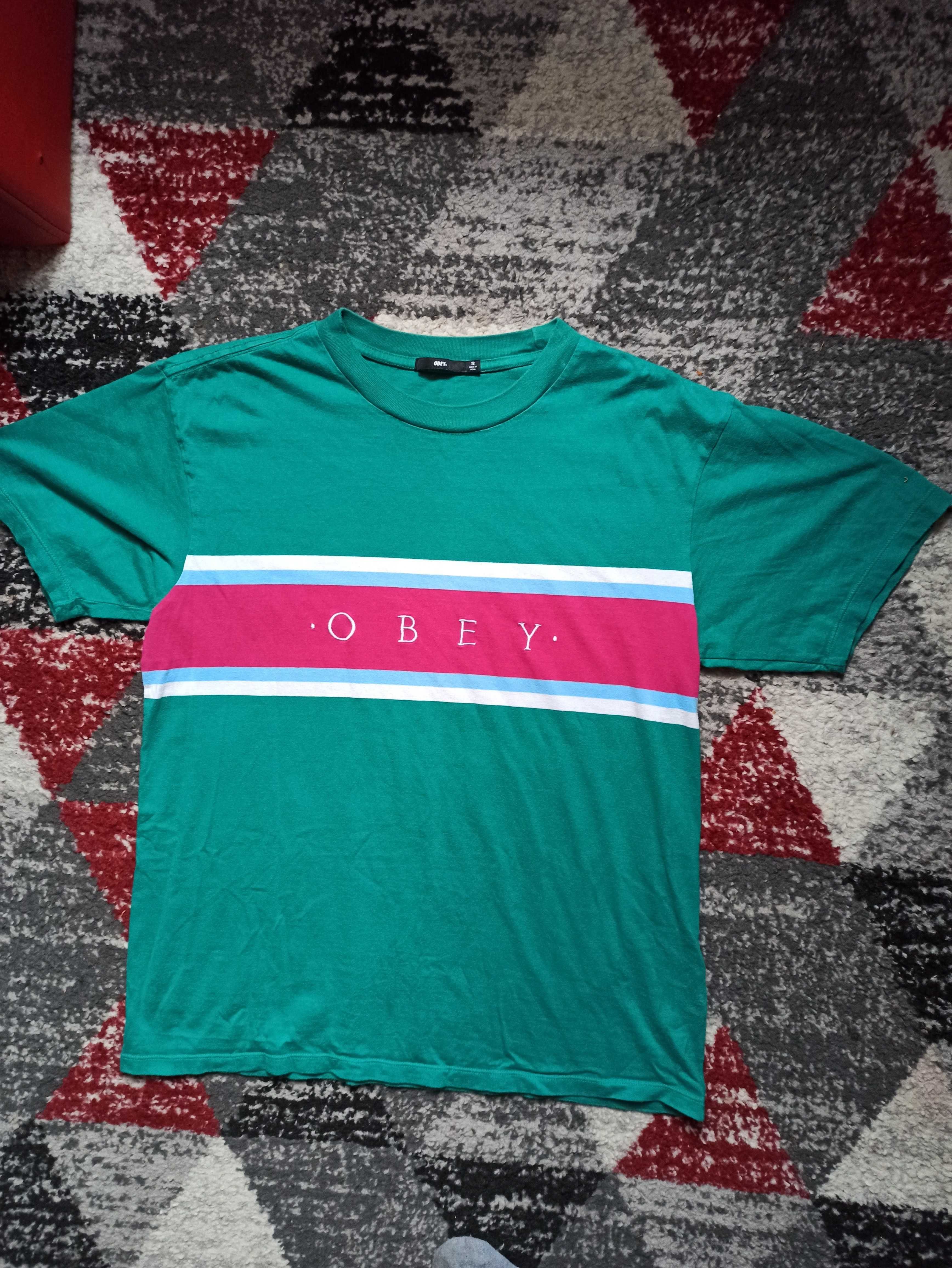 Koszulka Obey styl vintage oversize