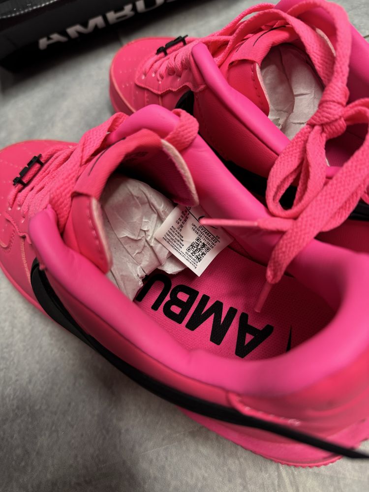 Кроссовки Nike Ambush, найк амбуш , force 1 , Pink Black , 43 , 44