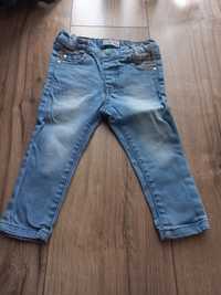 Spodnie spodenki jeansowe dla dziewczynki rozm 80