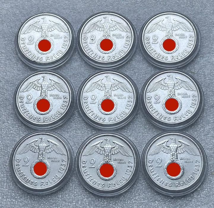 2 марки 1937 року ! Німеччина, Третій Рейх . СРІБЛО.