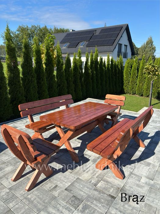 Meble ogrodowe drewniane promocja wysyłka