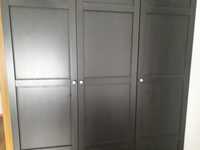 Drzwi DREWNIANE Hemnes czarny braz do szafy Pax Ikea