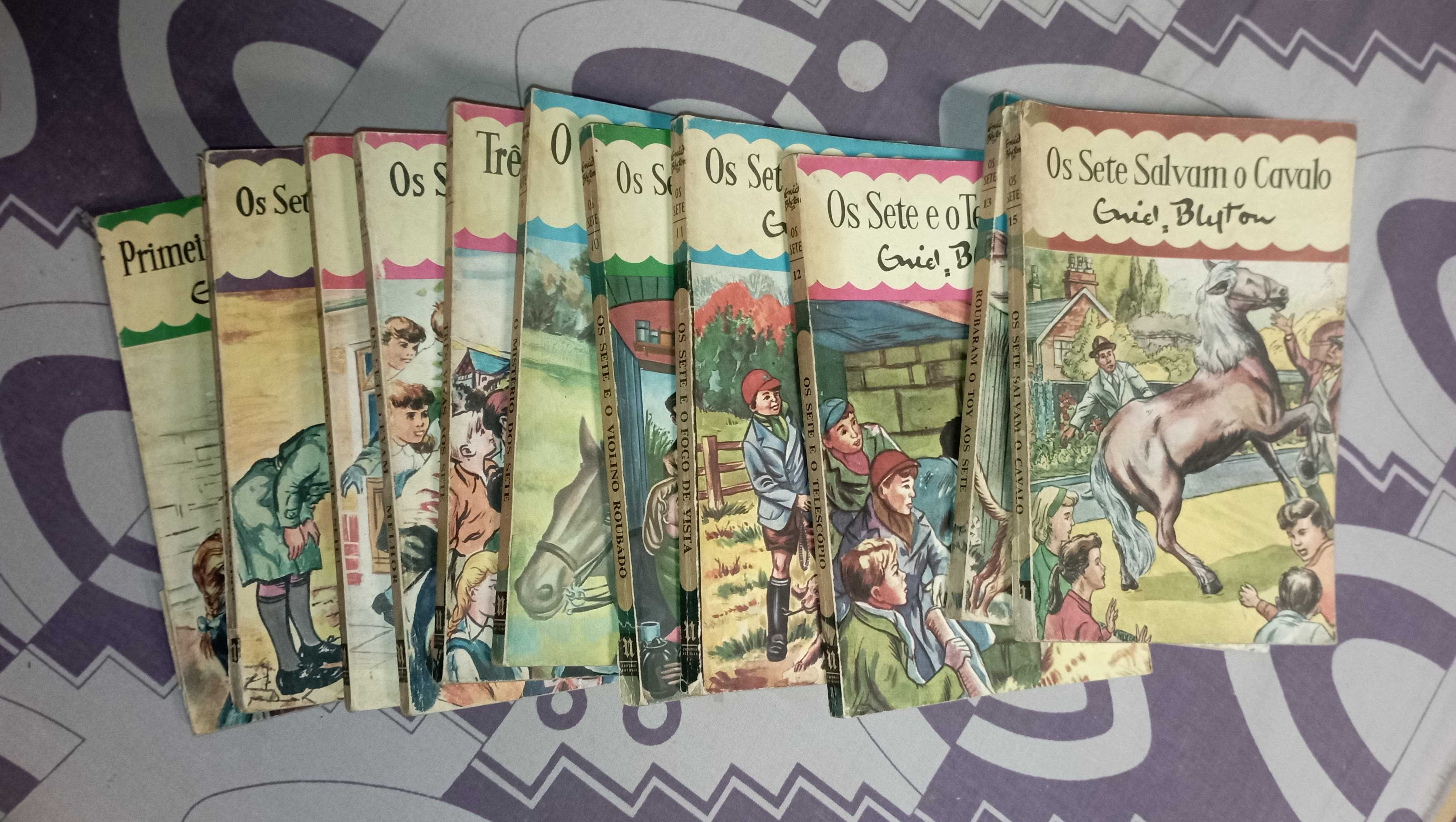 Colecção de livros vintage: Os sete