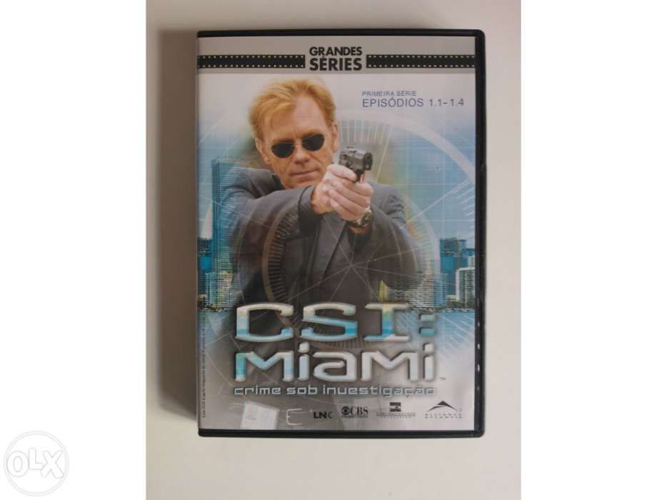 DVD C.S.I Miami - Crime Sob Investigação - 1ª temporada Episódio 1 a 4