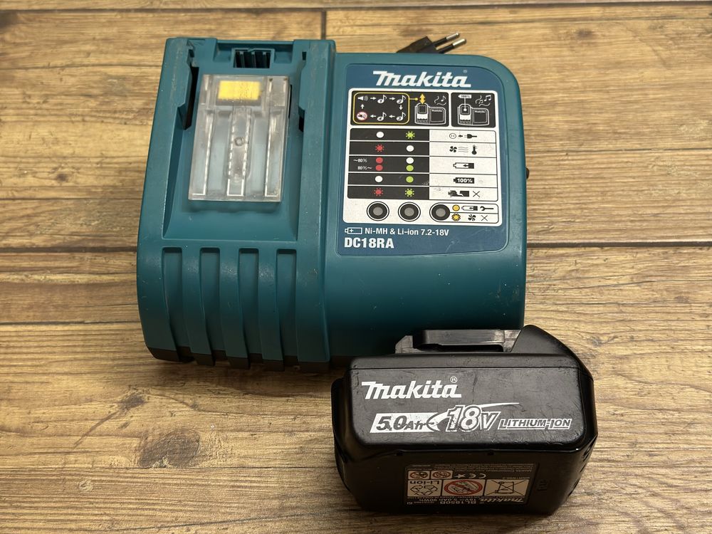 Bateria, akumulator 5AH 18V i szybka ładowarka DC18RA firmy Makita