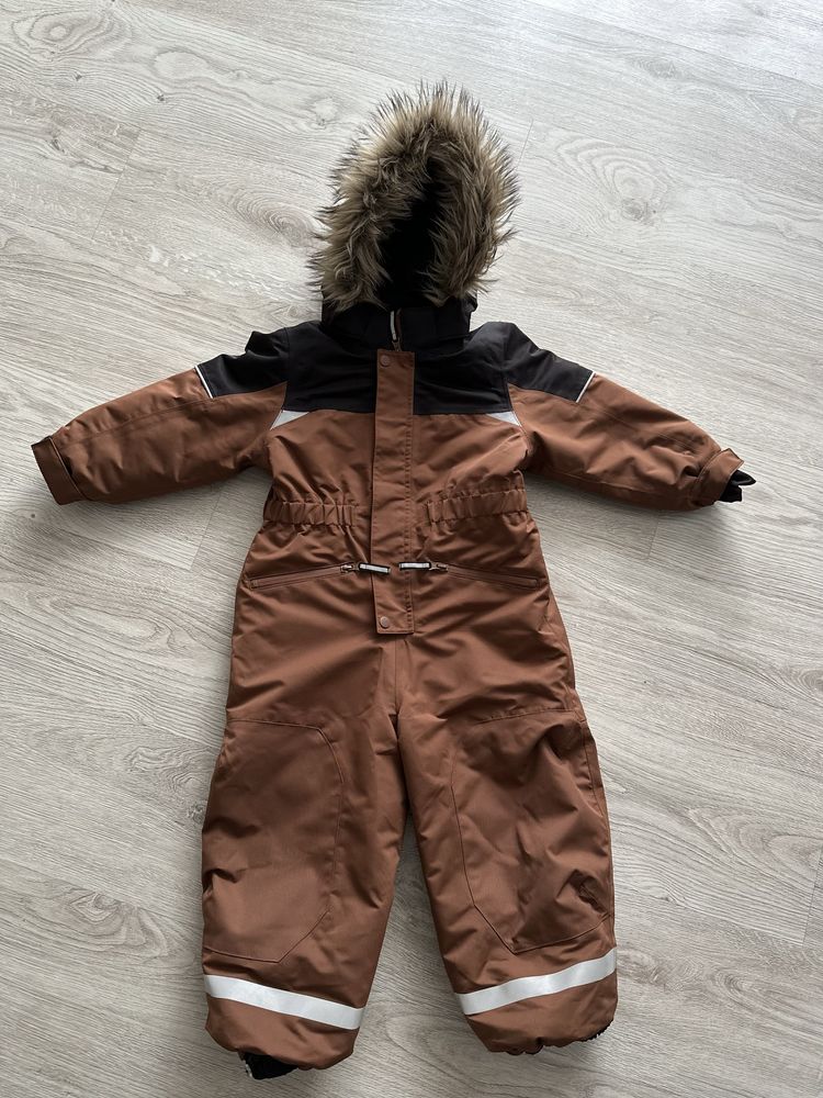 Kombinezon zimowy brązowy H&M 98/104