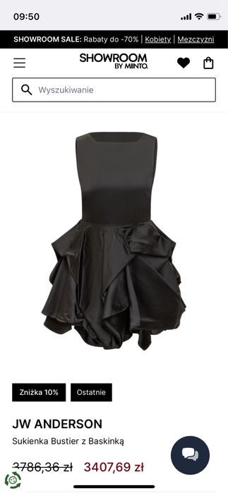 Sukienka wieczorowa JW Anderson