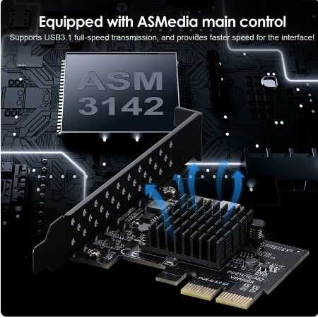 PCI-E 2x Expansion Card to USB 3.164284540951425122