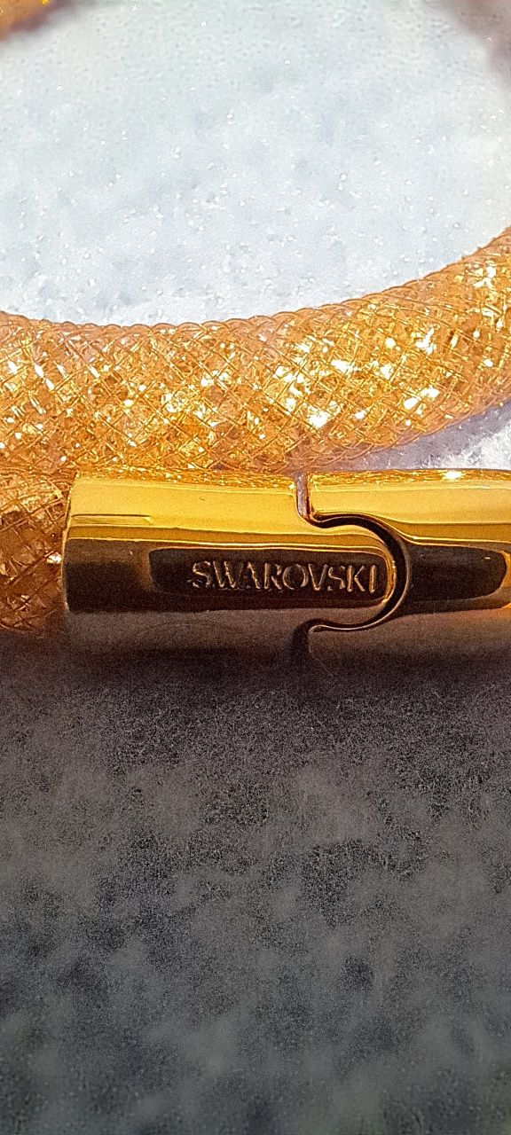 Swarovski Stardust bransoletka  różowa