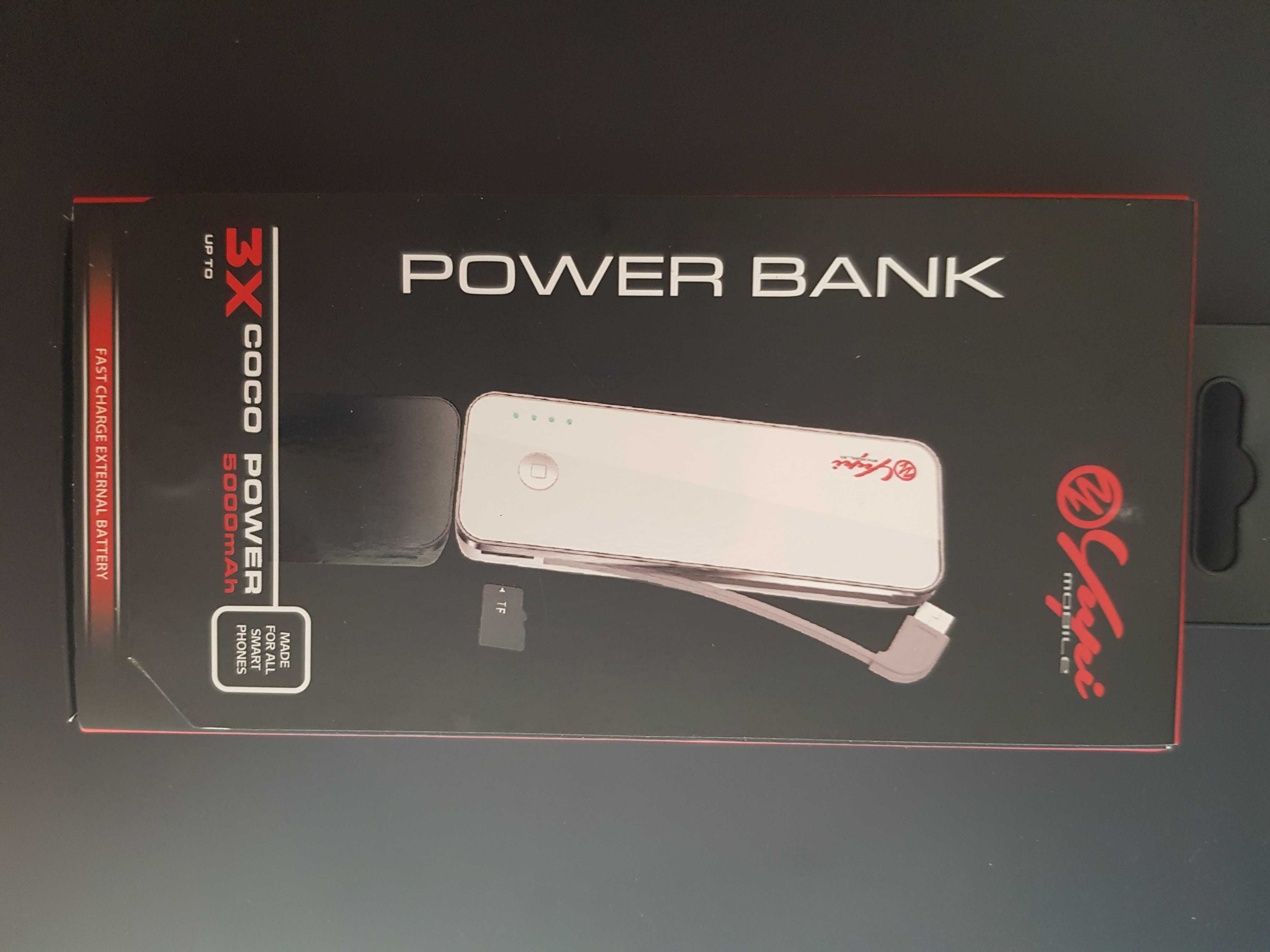 PowerBank 5000 mAh szybka ładowarka do wszystkich smart phones