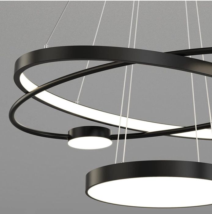 Nowoczesna lampa wisząca LED Żyrandol 3 pierścienie