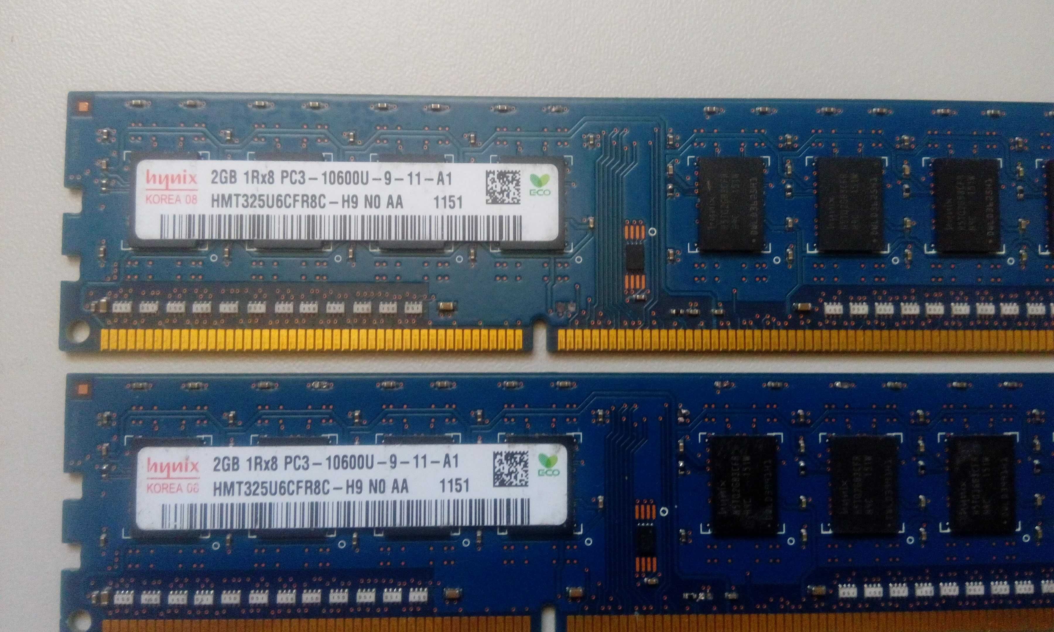 Оперативна пам'ять Hynix DDR3  2Gb 1Rx8 PC3-10600U-9-11-A1