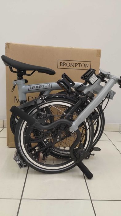Brompton P Line M4L Lunar Grey, lekki składak z gwarancją
