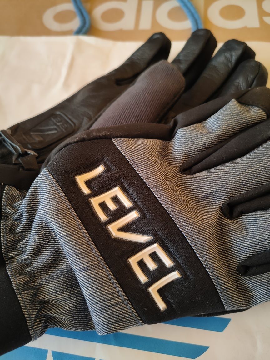 Nowe rękawice Level narciarskie na narty snowboard M L męskie 8.5 reus