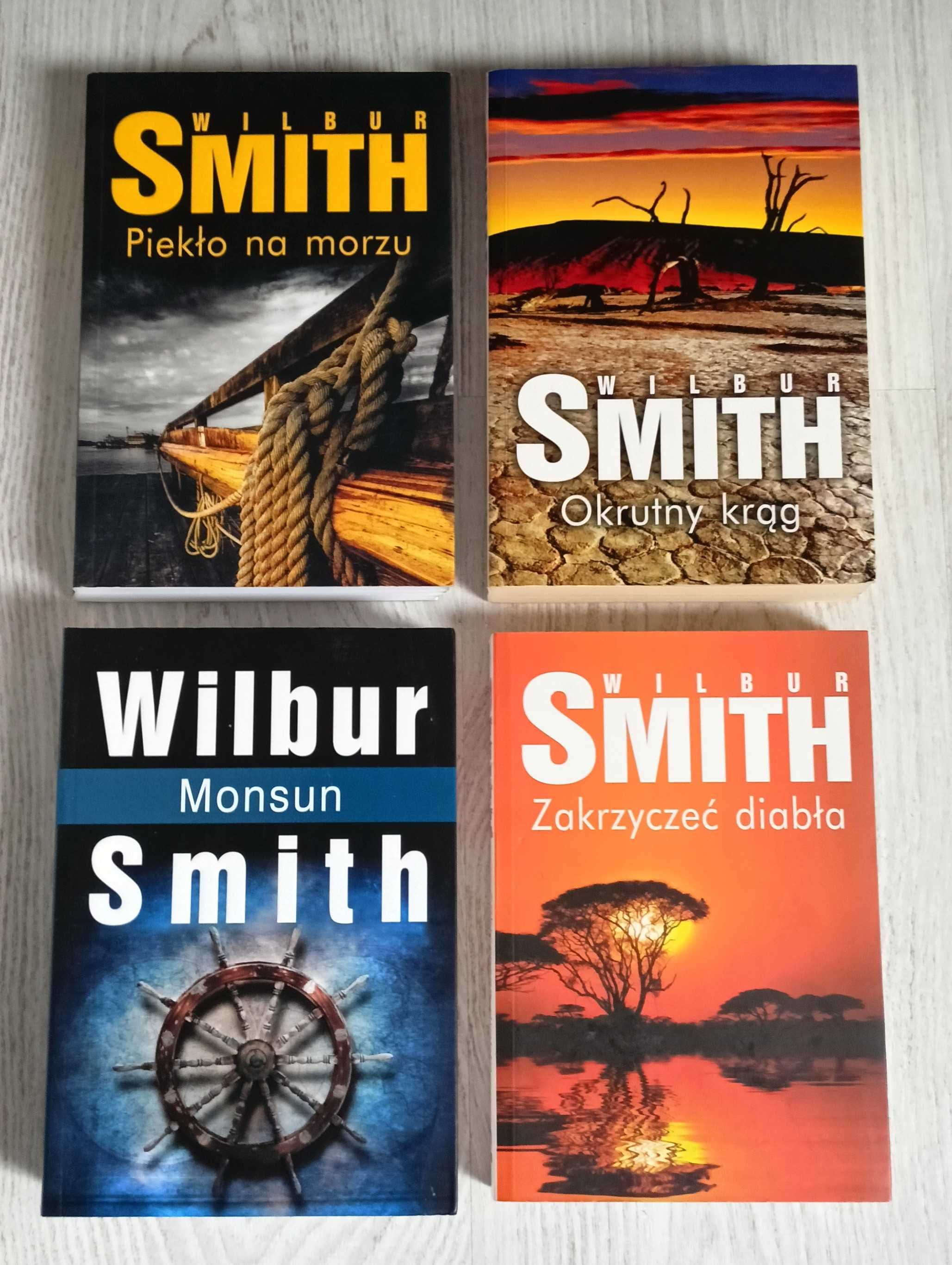 Wilbur Smith Piekło na morzu + Okrutny krąg + Monsun Zakrzyczeć diabła