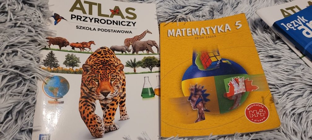 Matematyka zbiór zadań klasa 5 gratis Atlas. Polecam.