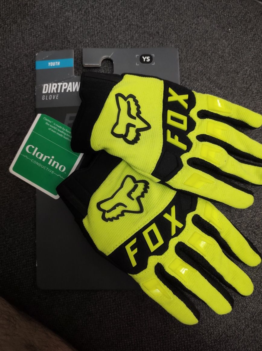 Rękawiczki FOX ys dirt paw Nowe Dziecięce Cross Enduro