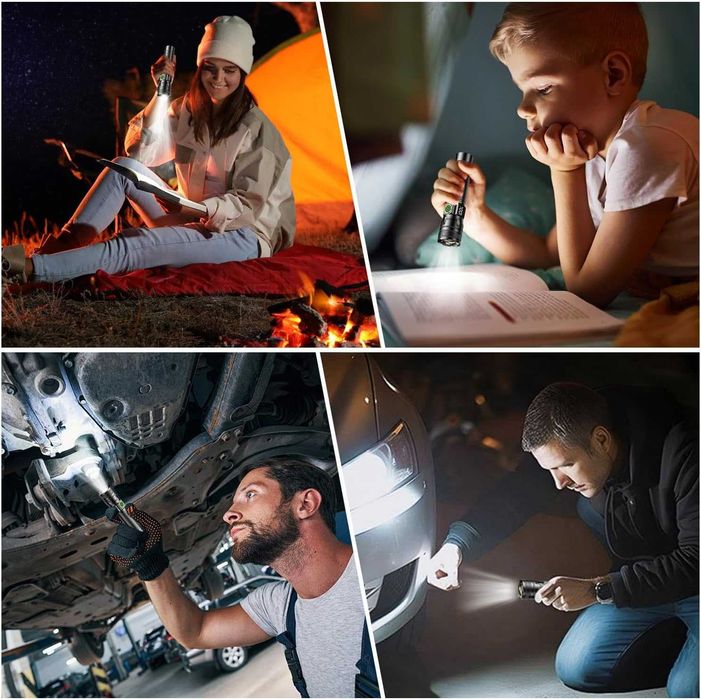 Mocna Latarka Taktyczna Led Akumulatorowa Zoom Survivalowa 2000LM