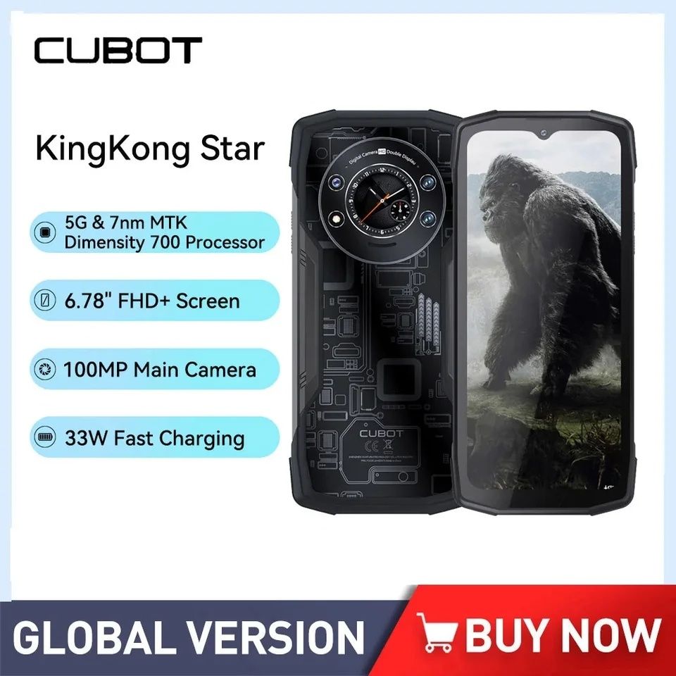 Cubot King Kong Star 5G 12/256 NFC 6.78" IPS 120hz Dimensity 700