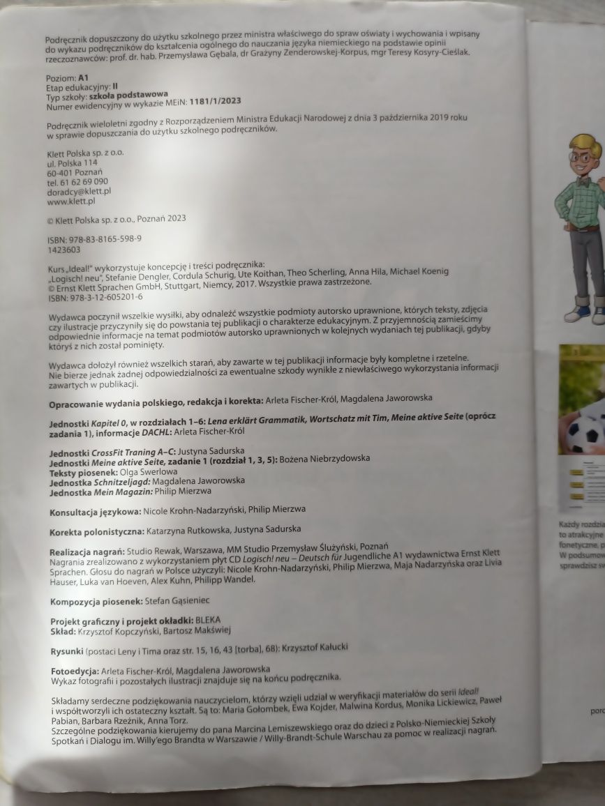 Podręcznik do języka niemieckiego IDEAL klasa 4