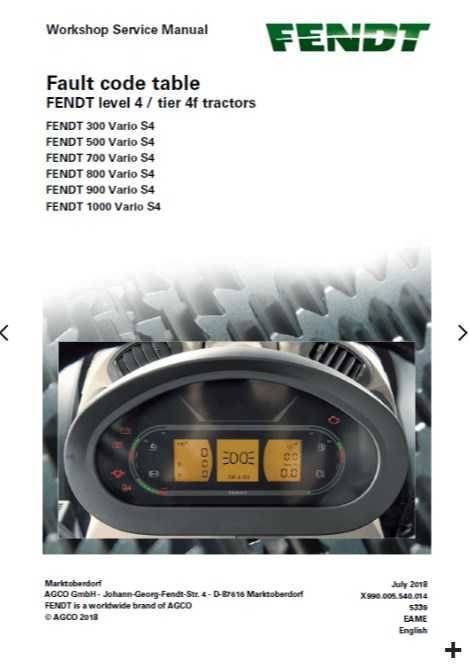 Instrukcja napraw Fendt Vario 310, 311, 312, 313 S4 PL