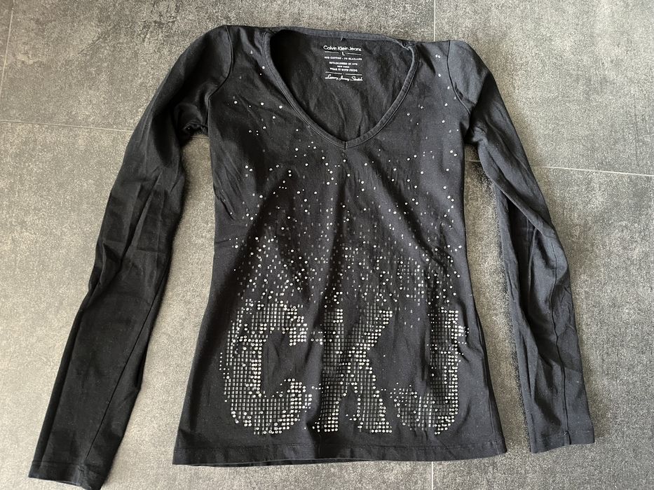 Calvin Klein czarna bluzka r L