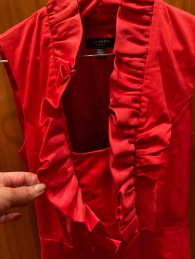Vestido TED BAKER vermelho - MUITO BARATO - portes GRÁTIS