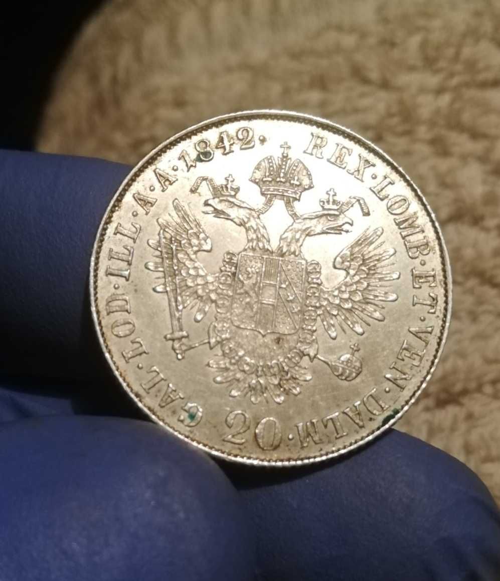 20 krajcarów 1842 Mediolan