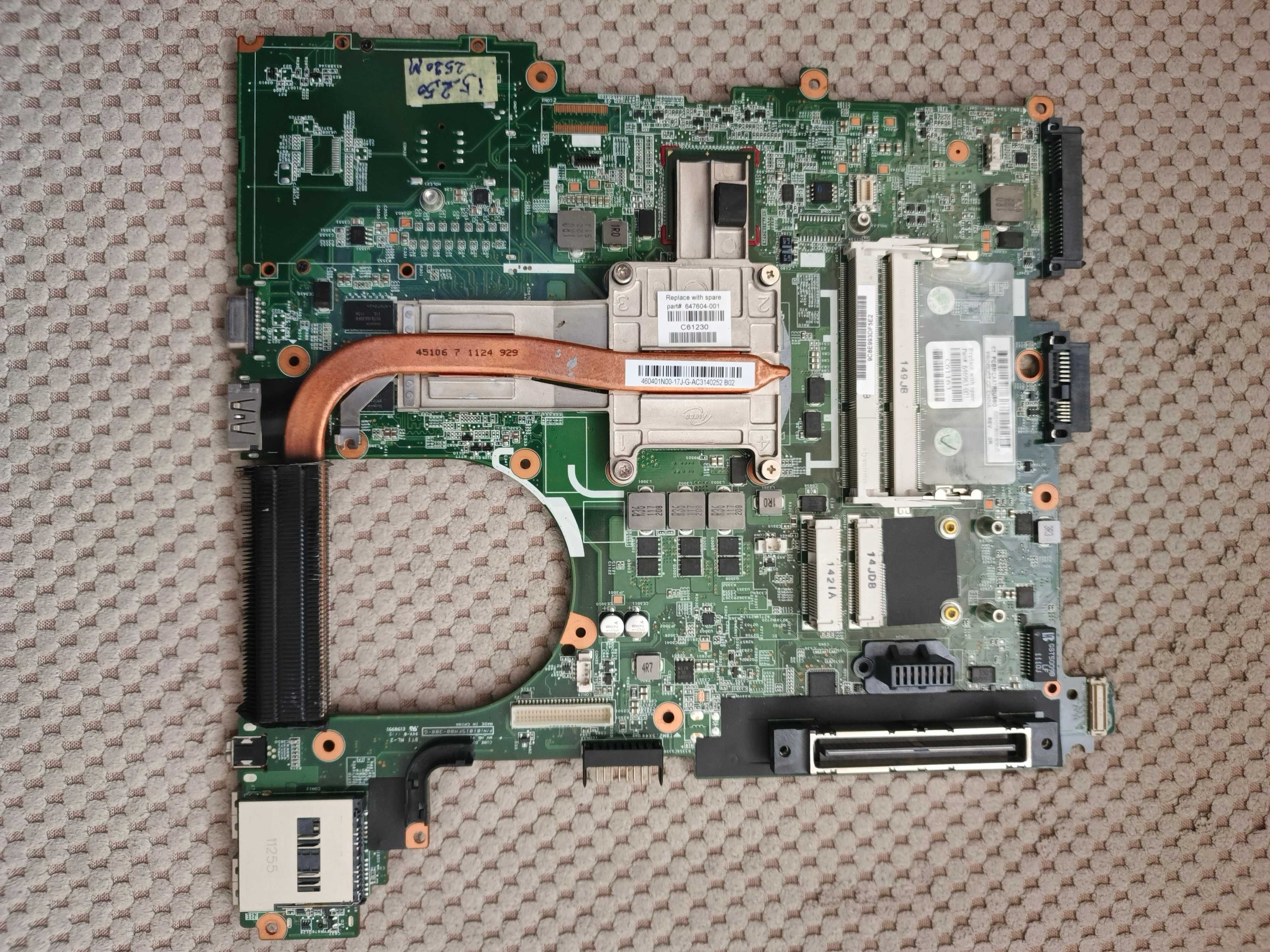 Płyta Główna ProBook HP 6560b i5-2520M 2.50GHz. Z procesorem!.