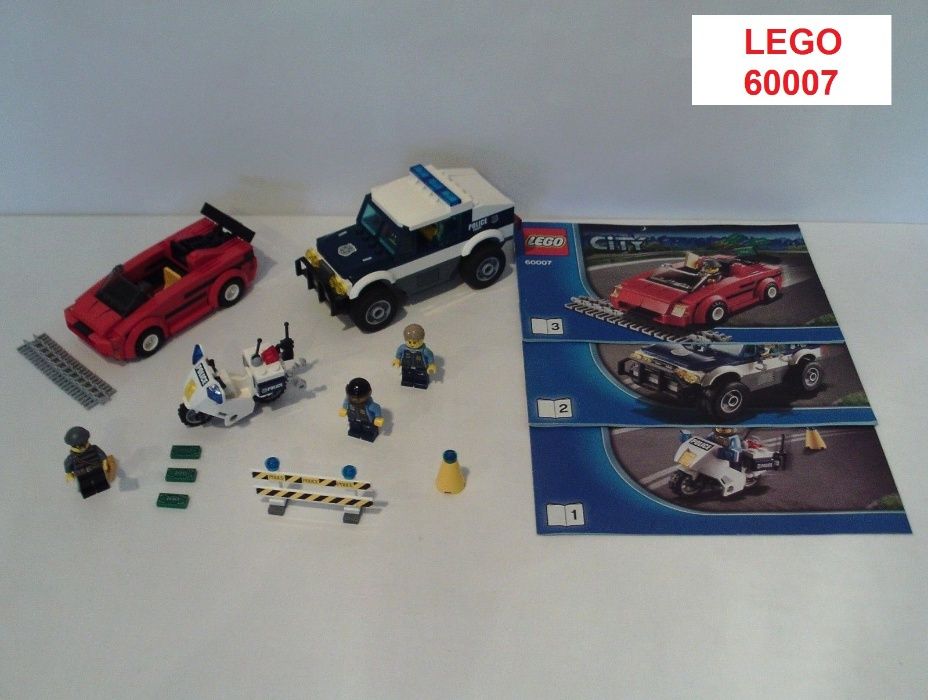 LEGO City (8 sets): 60151; 60183; 7634; 3178; 60007; 3181; 7286