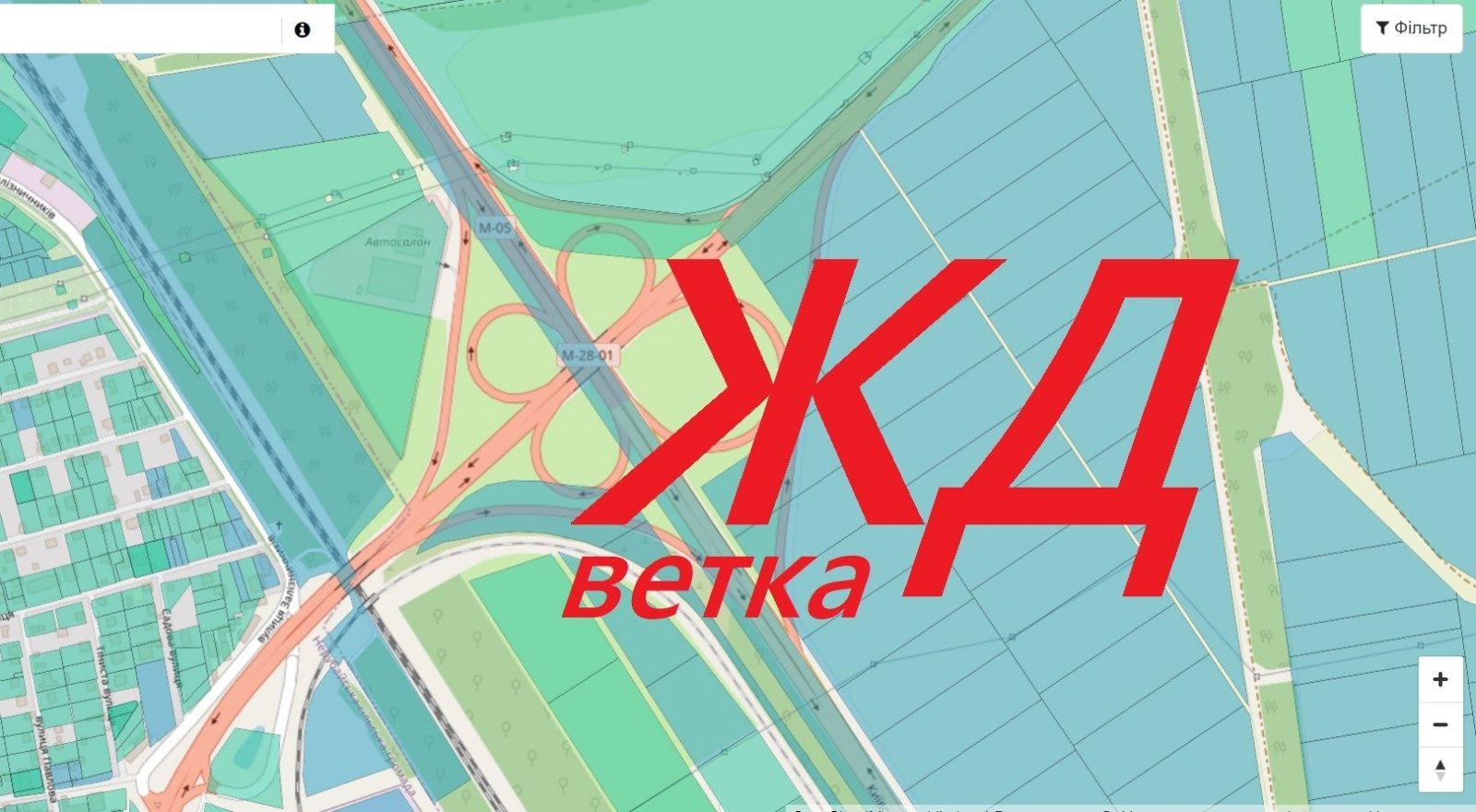 жд ветка рядом. Ст Усатова, Лески, Клеверный мост