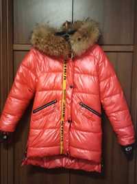 Зимова курточка з натуральним хутром