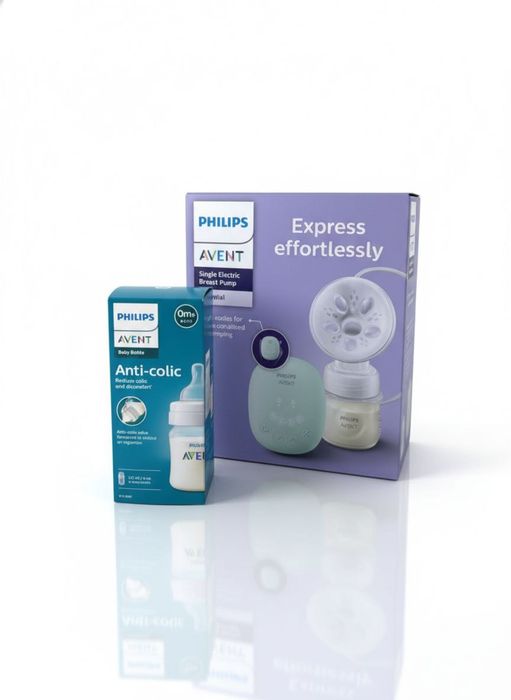Молоковідсмоктувач Philips Avent + додаткова пляшечка+соска