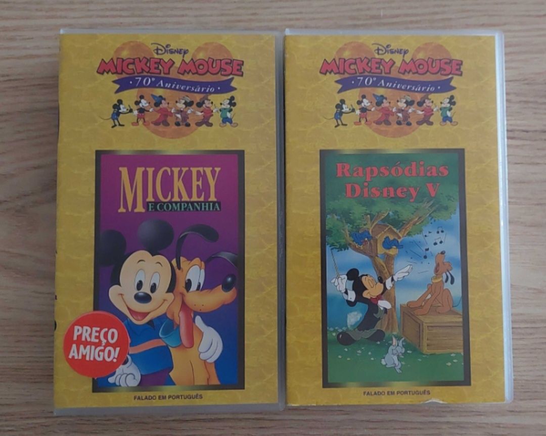 Cassetes VHS Mickey Mouse - 70º aniversário Várias
