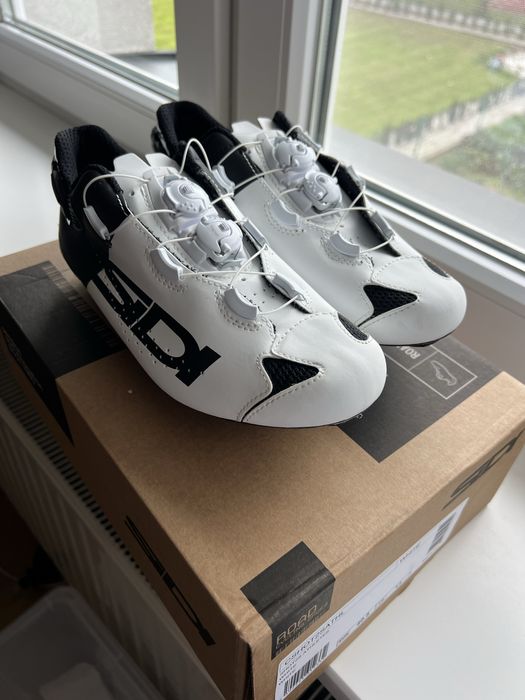 Buty kolarskie rowerowe Sidi shot 2S biało czarne 40,5