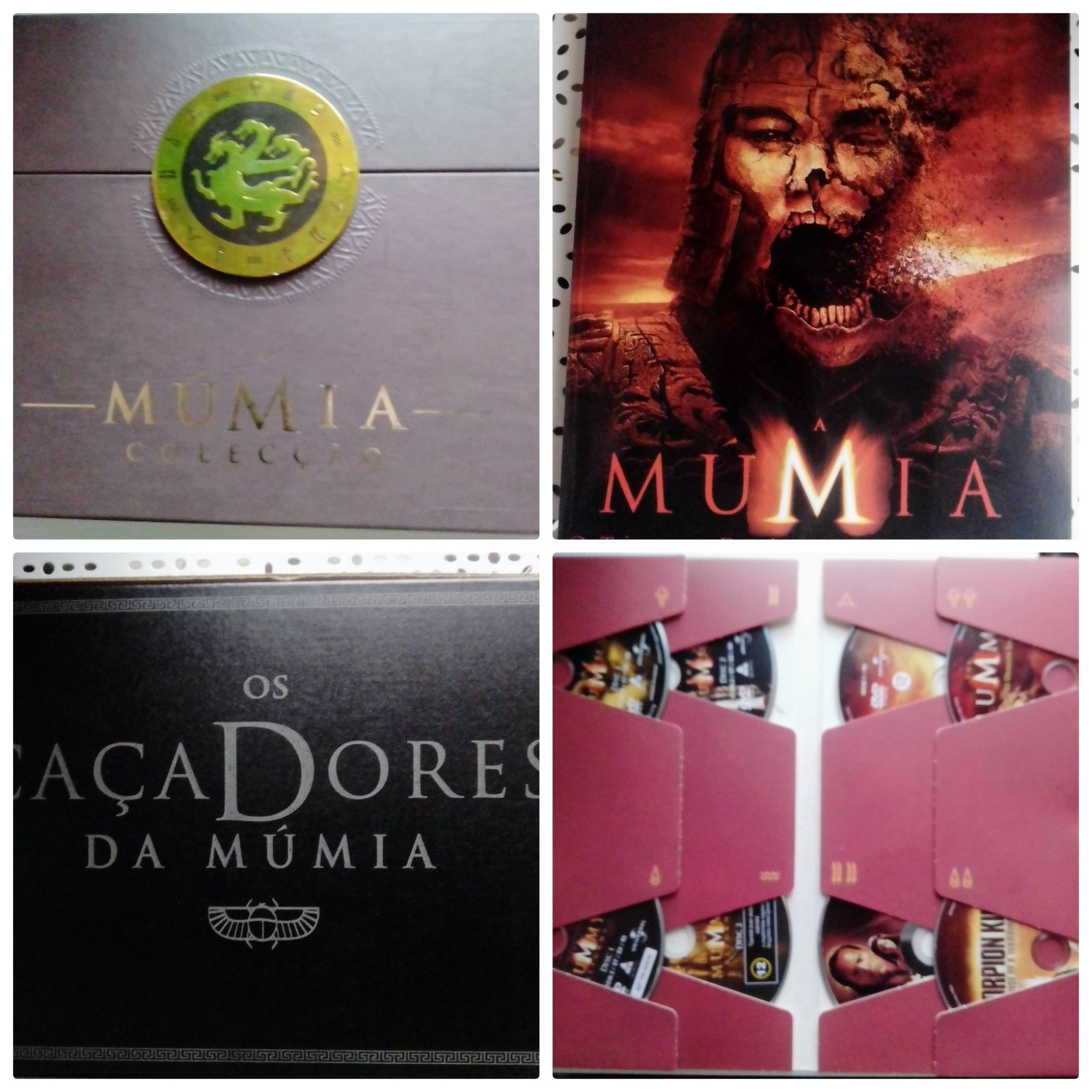 Edição de Luxo Os Caçadores da Múmia DVDs e jogo.