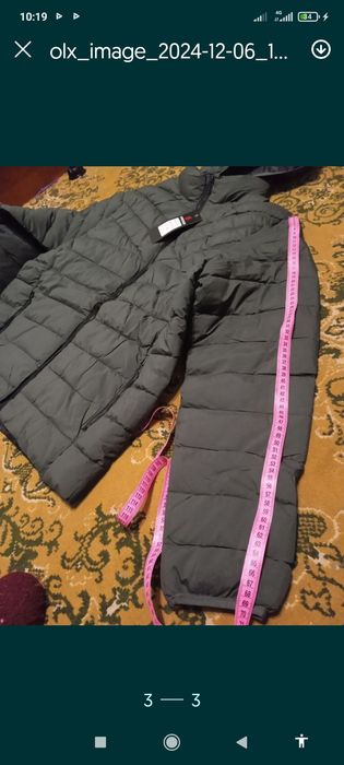 Срочно Куртка Деми,на осень, мужская ,цвет темный оливковый L и  2 ХL