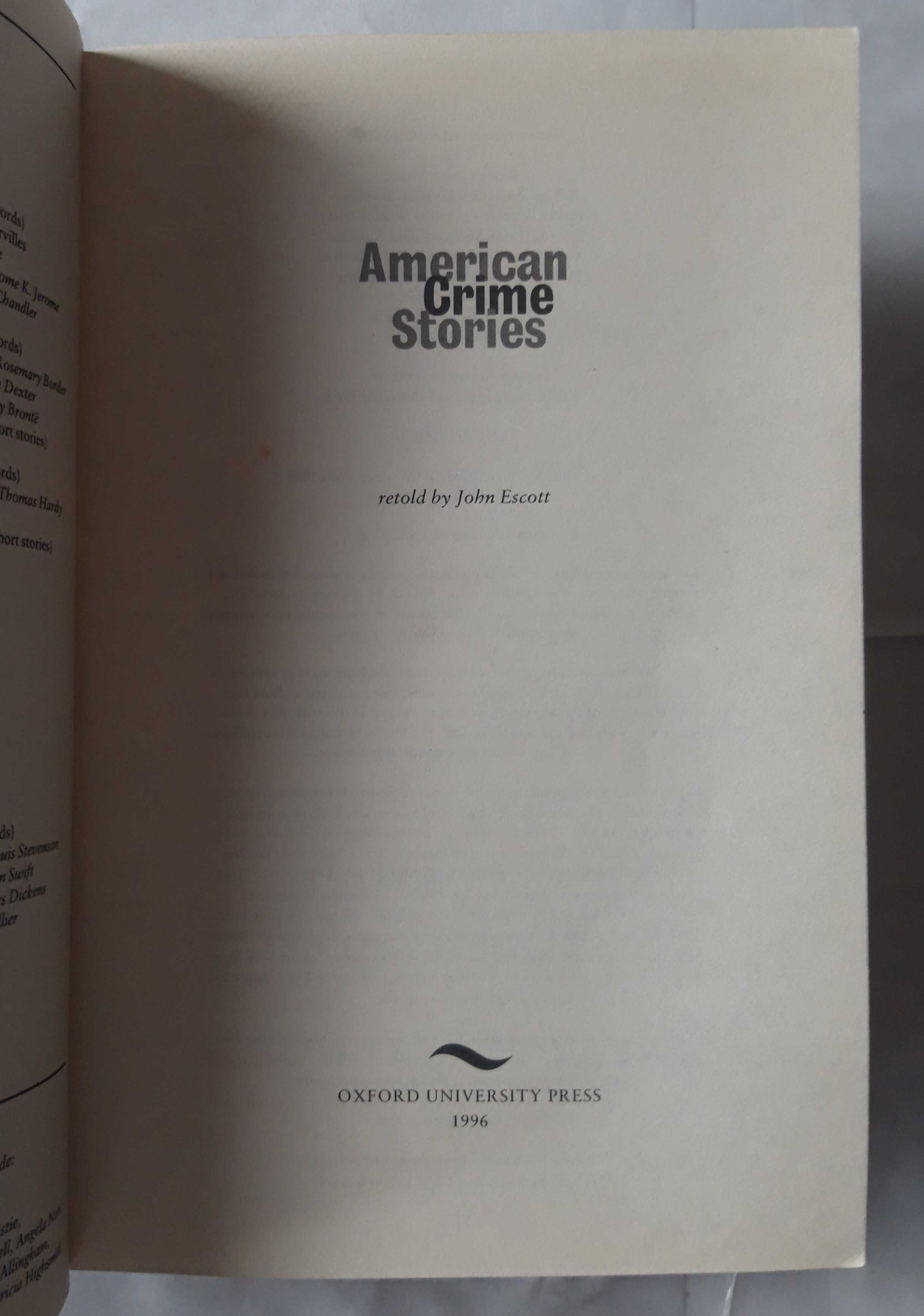 Livro Ref Par1 - John Escott - American Crime Stories