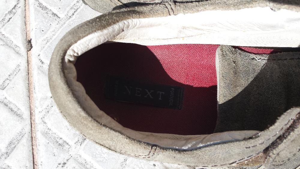 ,,''NEXT'' buty sportowe skórzane na rzepy rozm.43 dł.wkł.27cm.