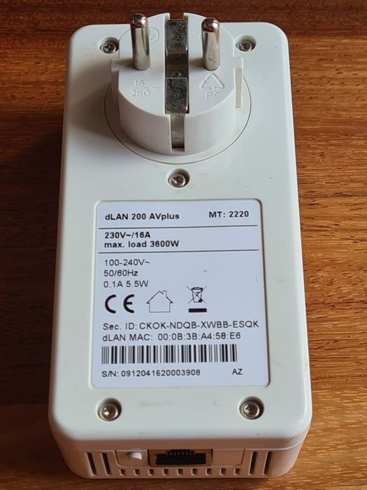 Starter Kit for Internet Repeaters – Powerline Devolo dLAN AVplus 200 Mbps64297693891330122