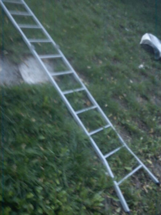 drabina 4 m 2x2m stalowa mocna profesjonalna 180 kg niemiecka