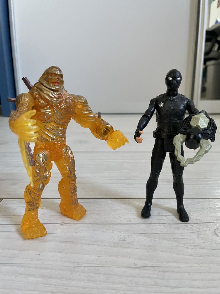 Figurki Spider-Man, Molten + Figurka Akcji Czarny Spiderman 15 cm