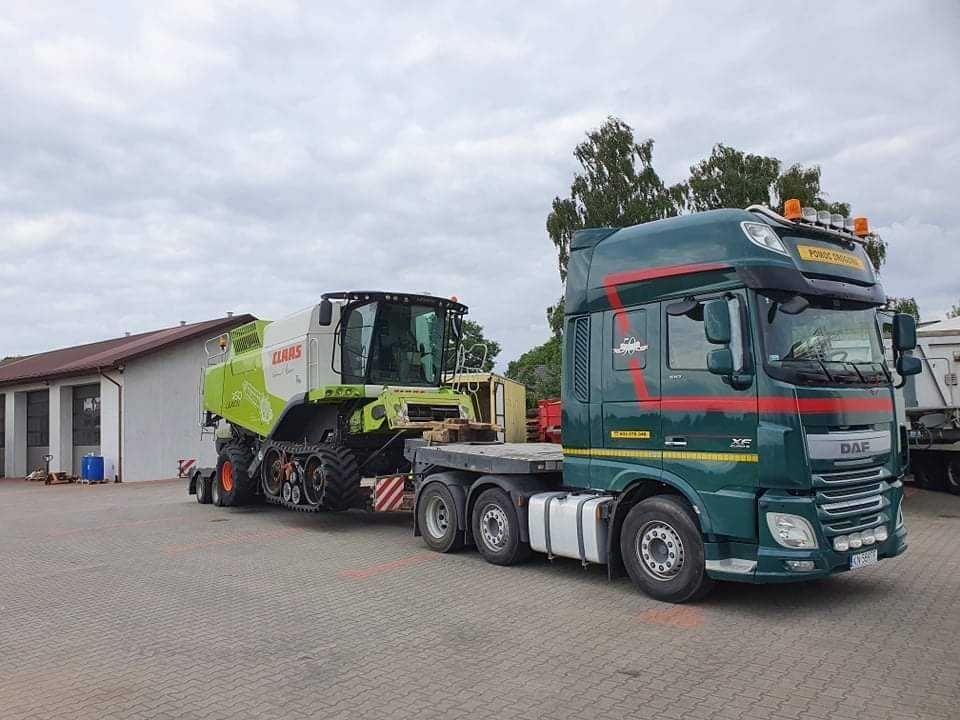 Transport Kombajnów  Niskopodwoziowy Maszyn rolniczych poj Ciężarowych