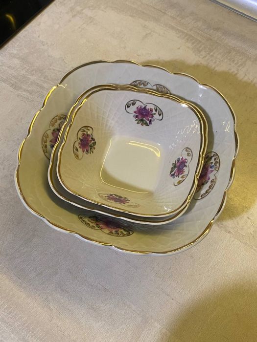 Набір салатниць, коростенський фарфор