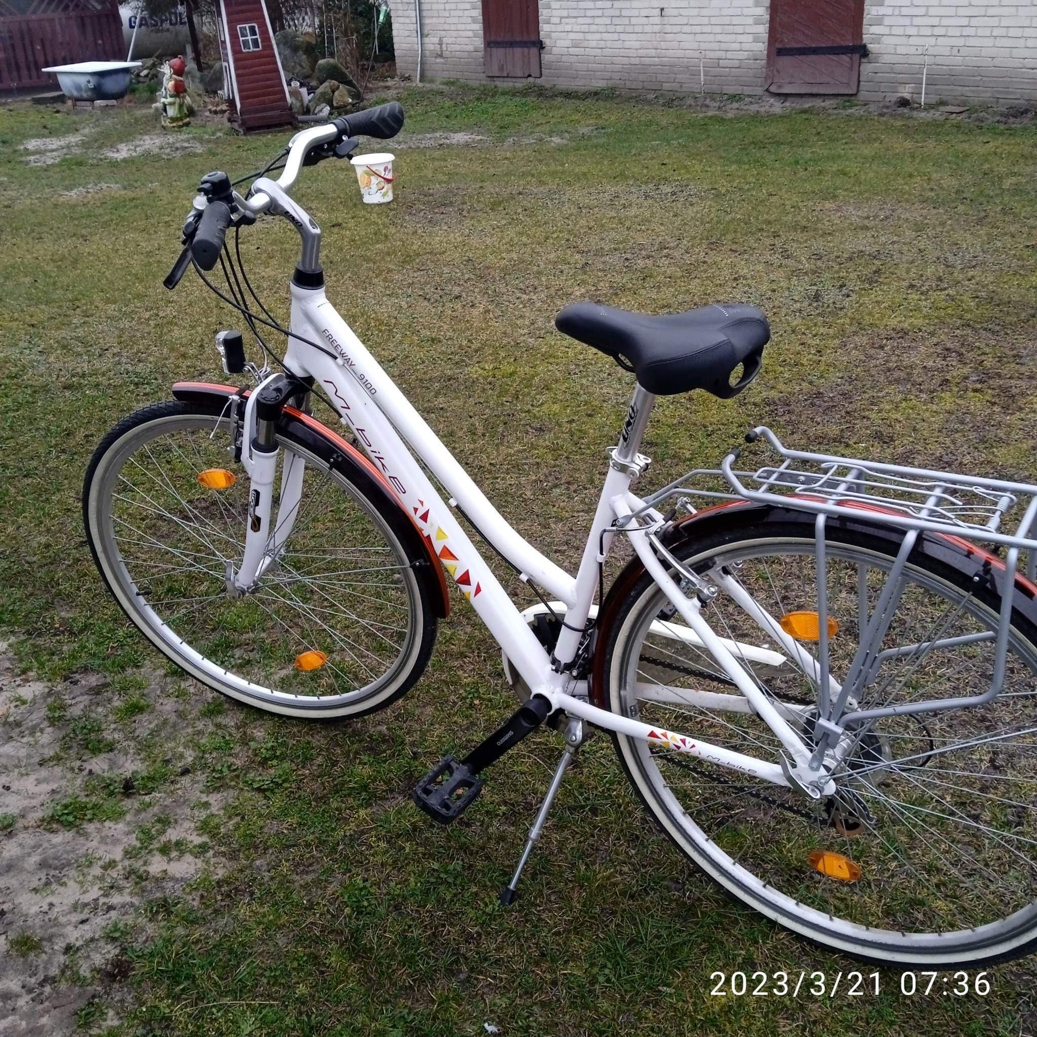 Rower m-bike biały jak nowy